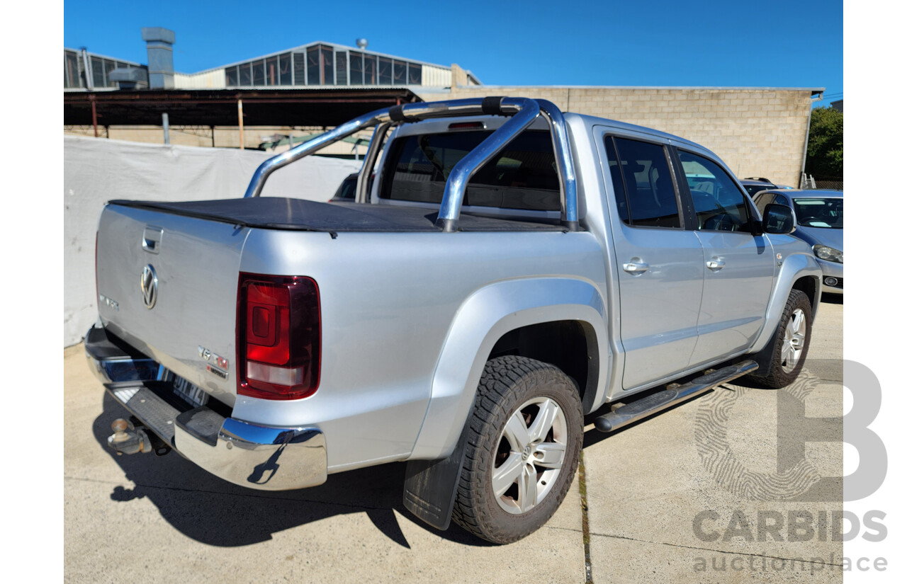 9/2018 Volkswagen Amarok TDI 550 DARK Label 2H MY18 Dual Cab Utility Silver 3.0L