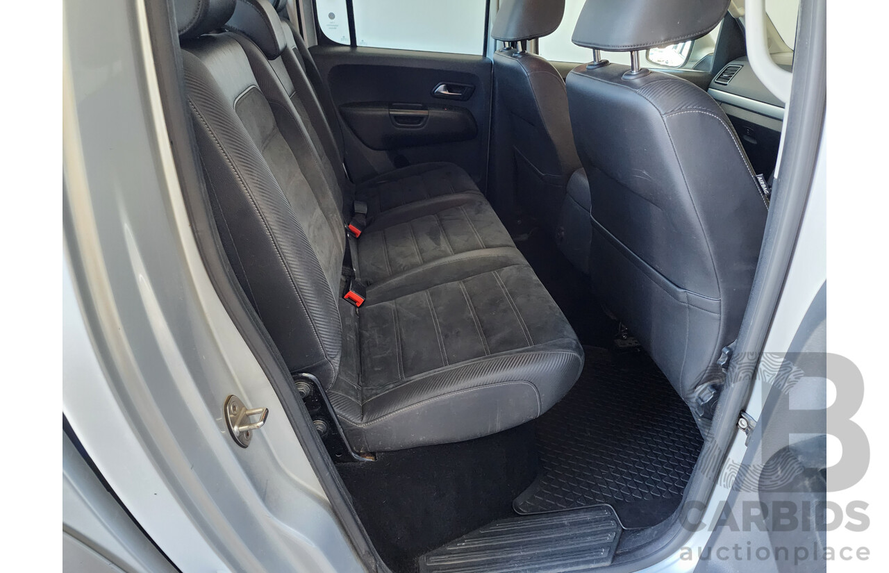 9/2018 Volkswagen Amarok TDI 550 DARK Label 2H MY18 Dual Cab Utility Silver 3.0L