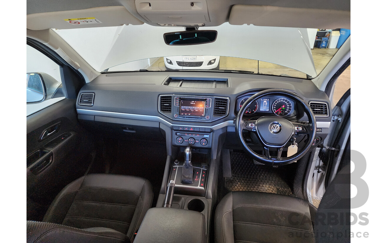 9/2018 Volkswagen Amarok TDI 550 DARK Label 2H MY18 Dual Cab Utility Silver 3.0L