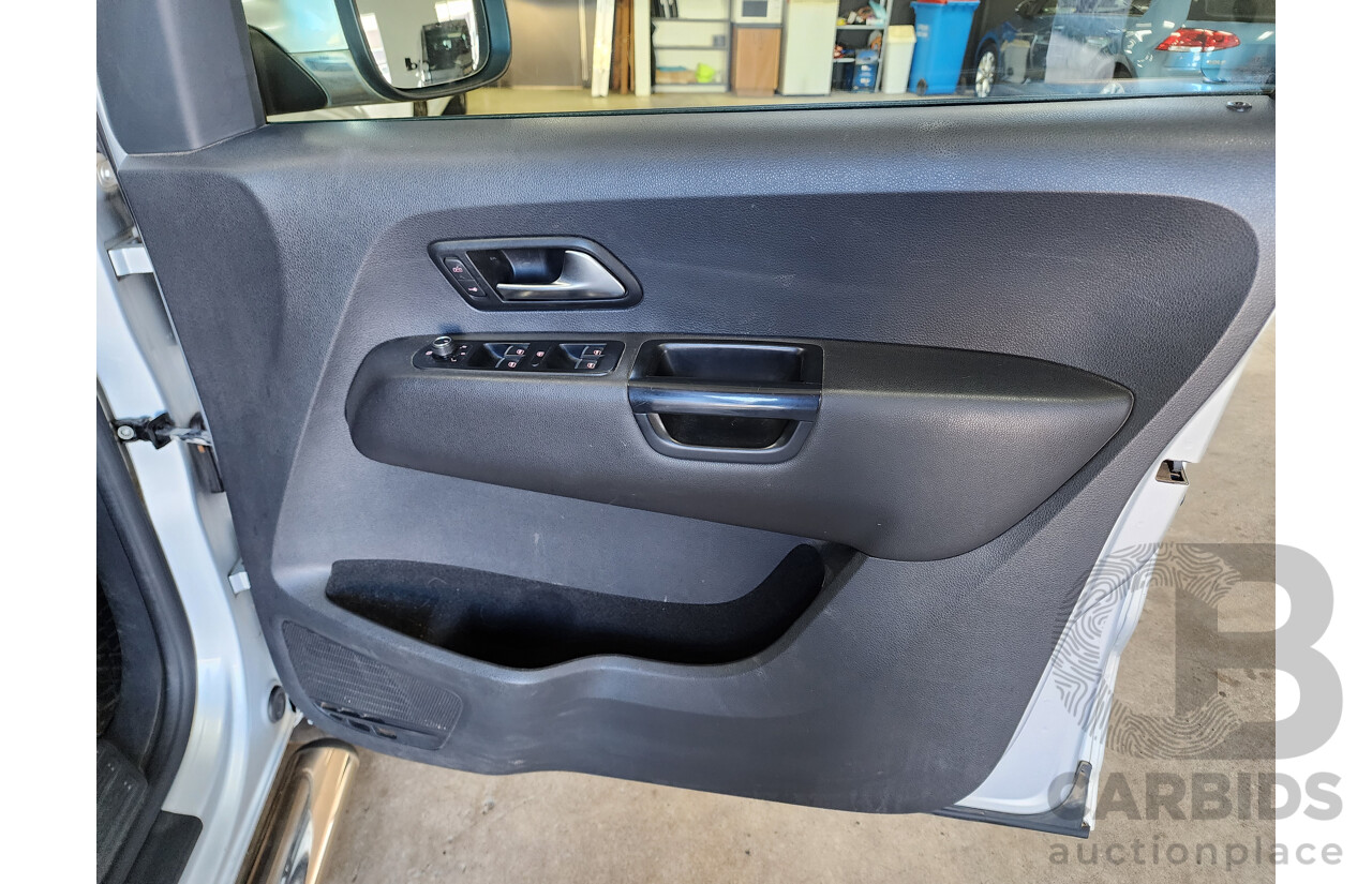 9/2018 Volkswagen Amarok TDI 550 DARK Label 2H MY18 Dual Cab Utility Silver 3.0L