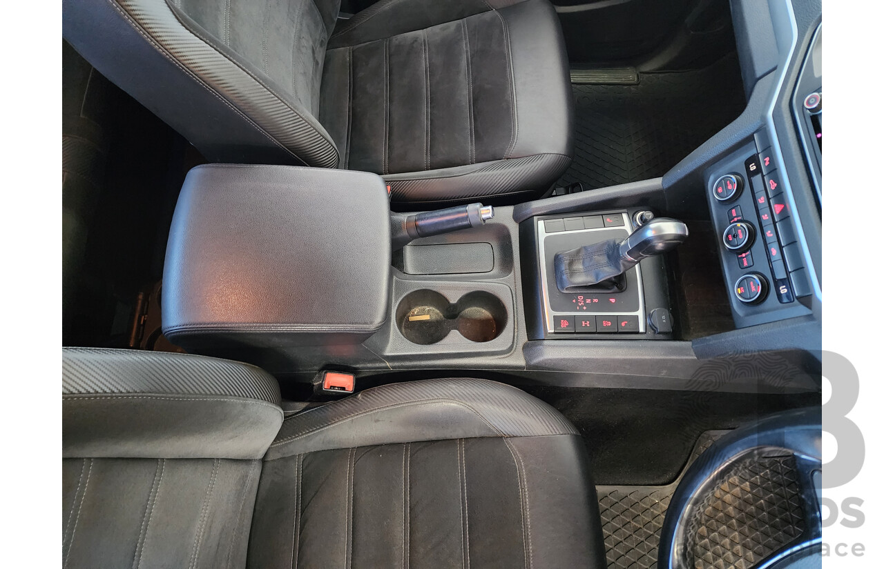 9/2018 Volkswagen Amarok TDI 550 DARK Label 2H MY18 Dual Cab Utility Silver 3.0L