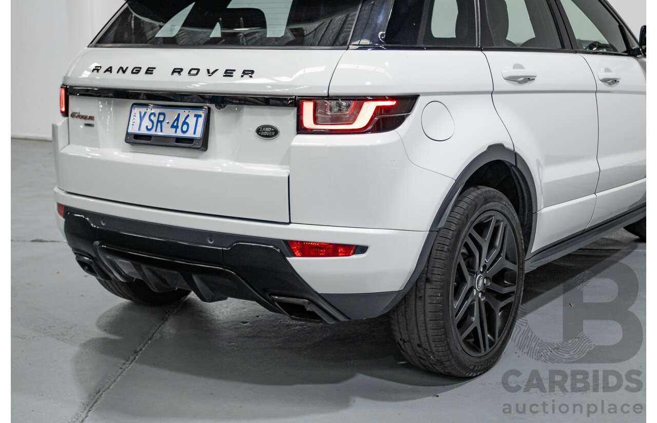9/2018 Range Rover Evoque TD4 180 HSE Dynamic (AWD) LV MY17 5D Wagon Fuji White Turbo Diesel 2.0L