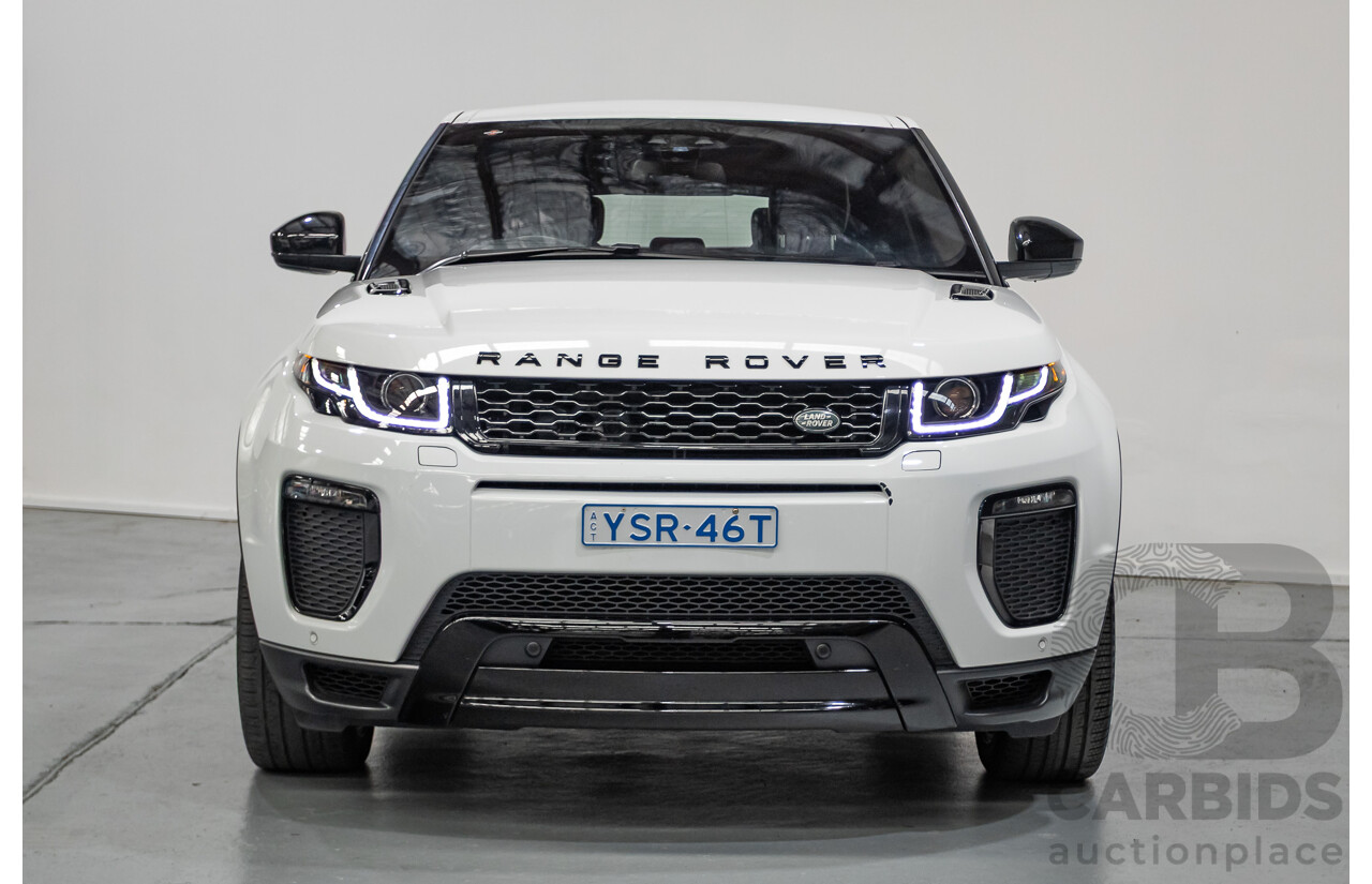 9/2018 Range Rover Evoque TD4 180 HSE Dynamic (AWD) LV MY17 5D Wagon Fuji White Turbo Diesel 2.0L