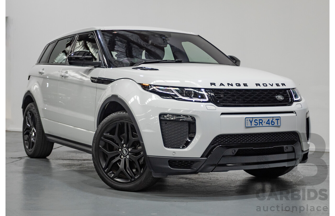 9/2018 Range Rover Evoque TD4 180 HSE Dynamic (AWD) LV MY17 5D Wagon Fuji White Turbo Diesel 2.0L