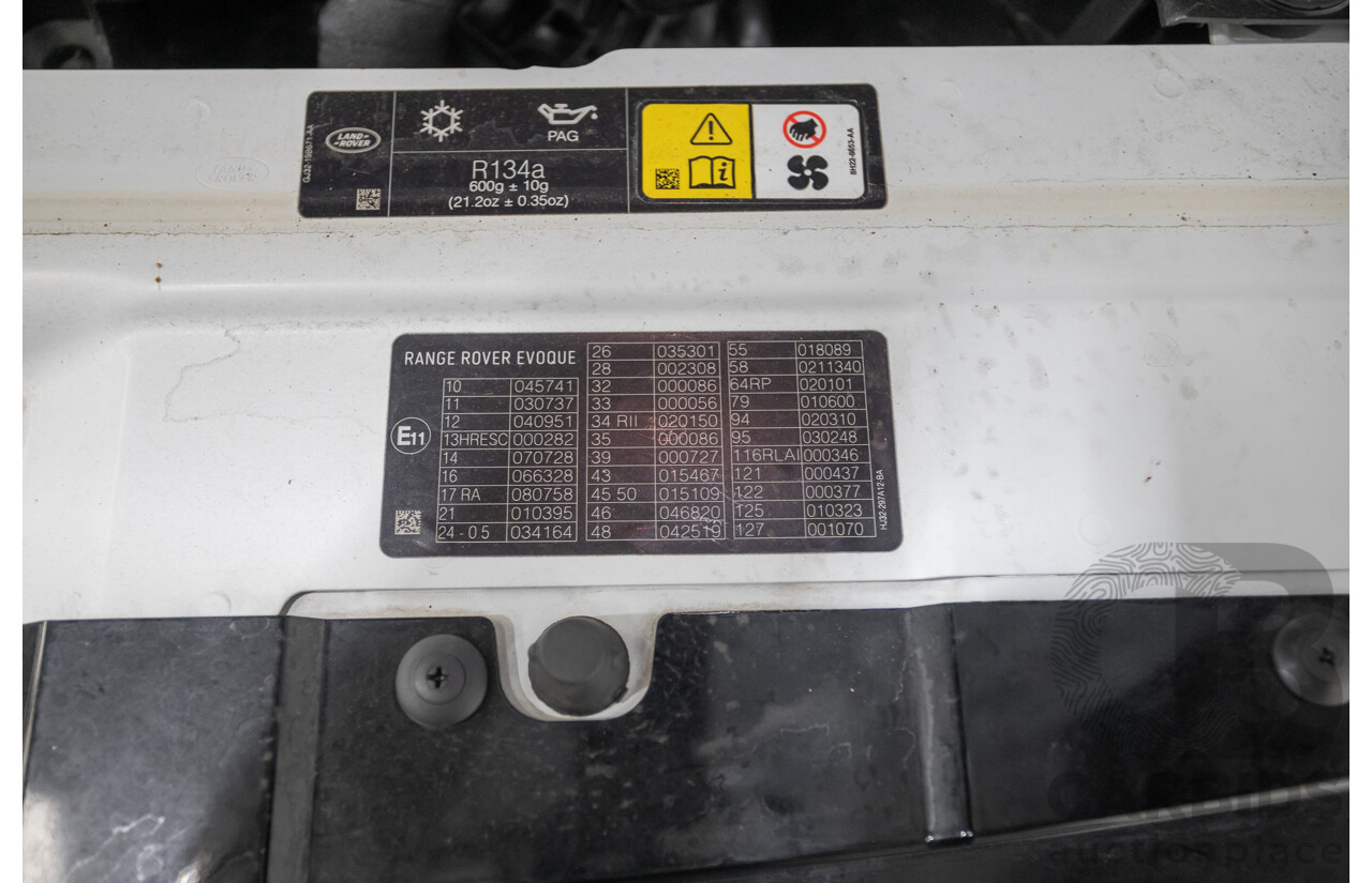 9/2018 Range Rover Evoque TD4 180 HSE Dynamic (AWD) LV MY17 5D Wagon Fuji White Turbo Diesel 2.0L