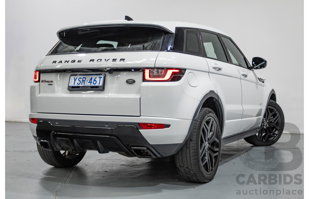9/2018 Range Rover Evoque TD4 180 HSE Dynamic (AWD) LV MY17 5D Wagon Fuji White Turbo Diesel 2.0L