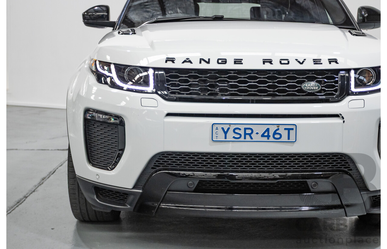 9/2018 Range Rover Evoque TD4 180 HSE Dynamic (AWD) LV MY17 5D Wagon Fuji White Turbo Diesel 2.0L