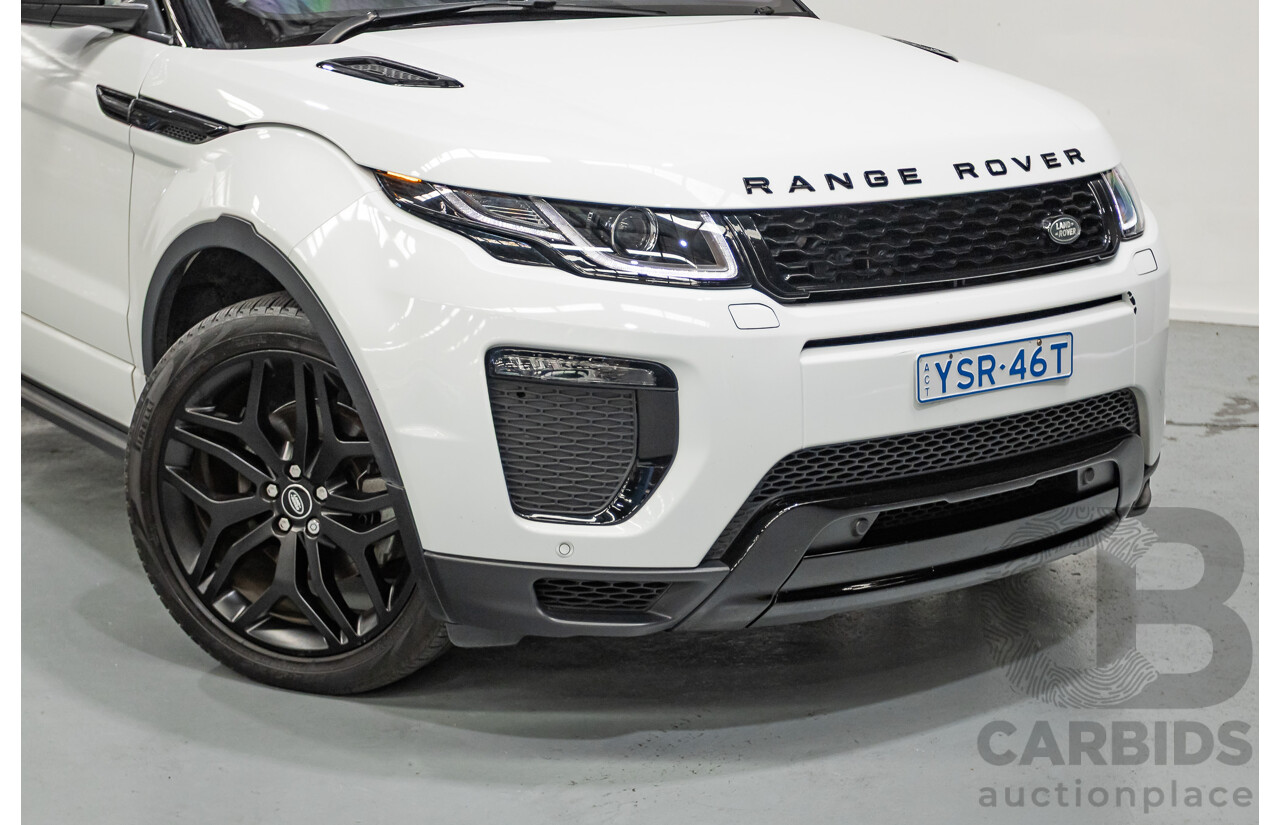 9/2018 Range Rover Evoque TD4 180 HSE Dynamic (AWD) LV MY17 5D Wagon Fuji White Turbo Diesel 2.0L