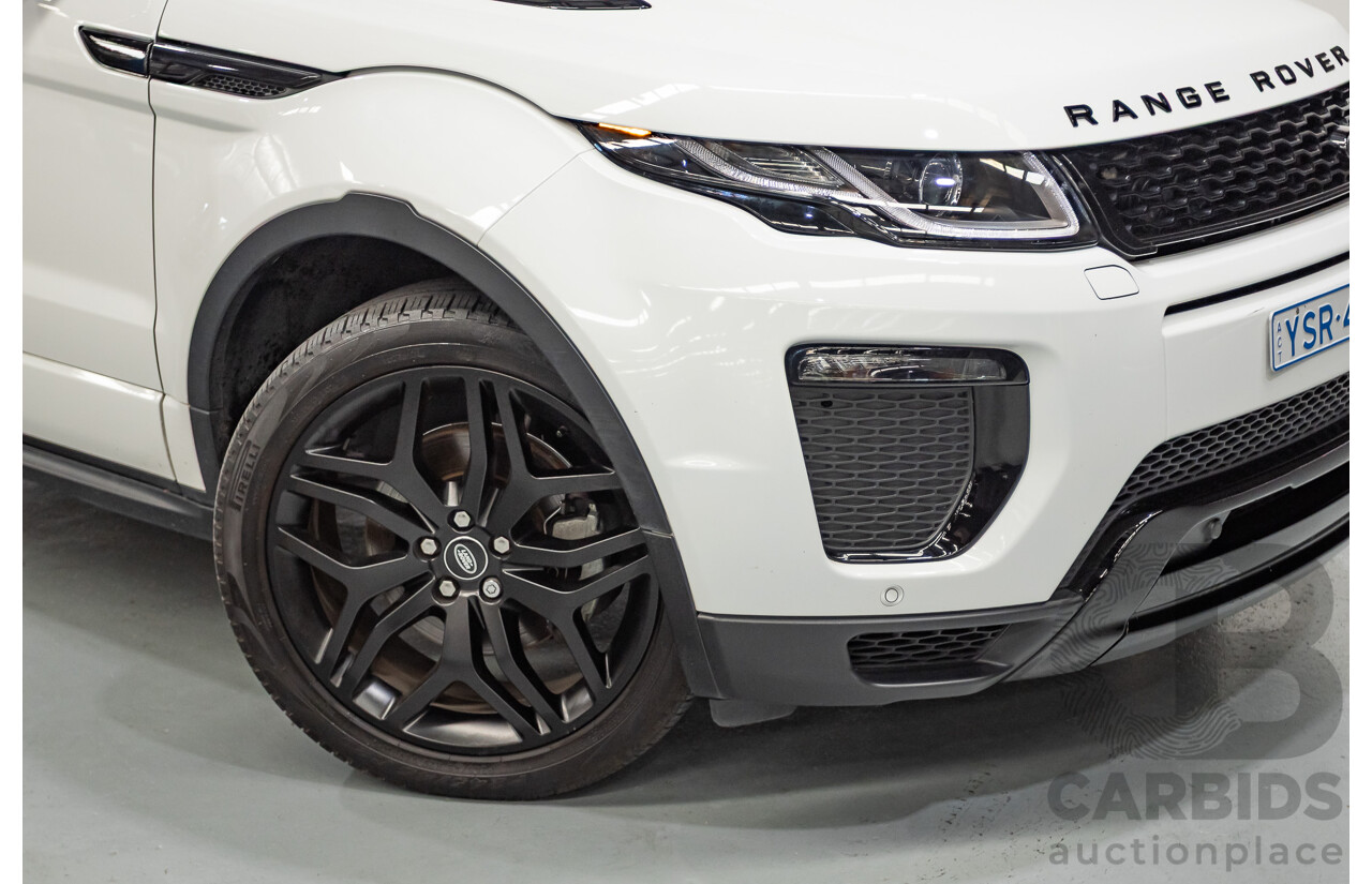 9/2018 Range Rover Evoque TD4 180 HSE Dynamic (AWD) LV MY17 5D Wagon Fuji White Turbo Diesel 2.0L
