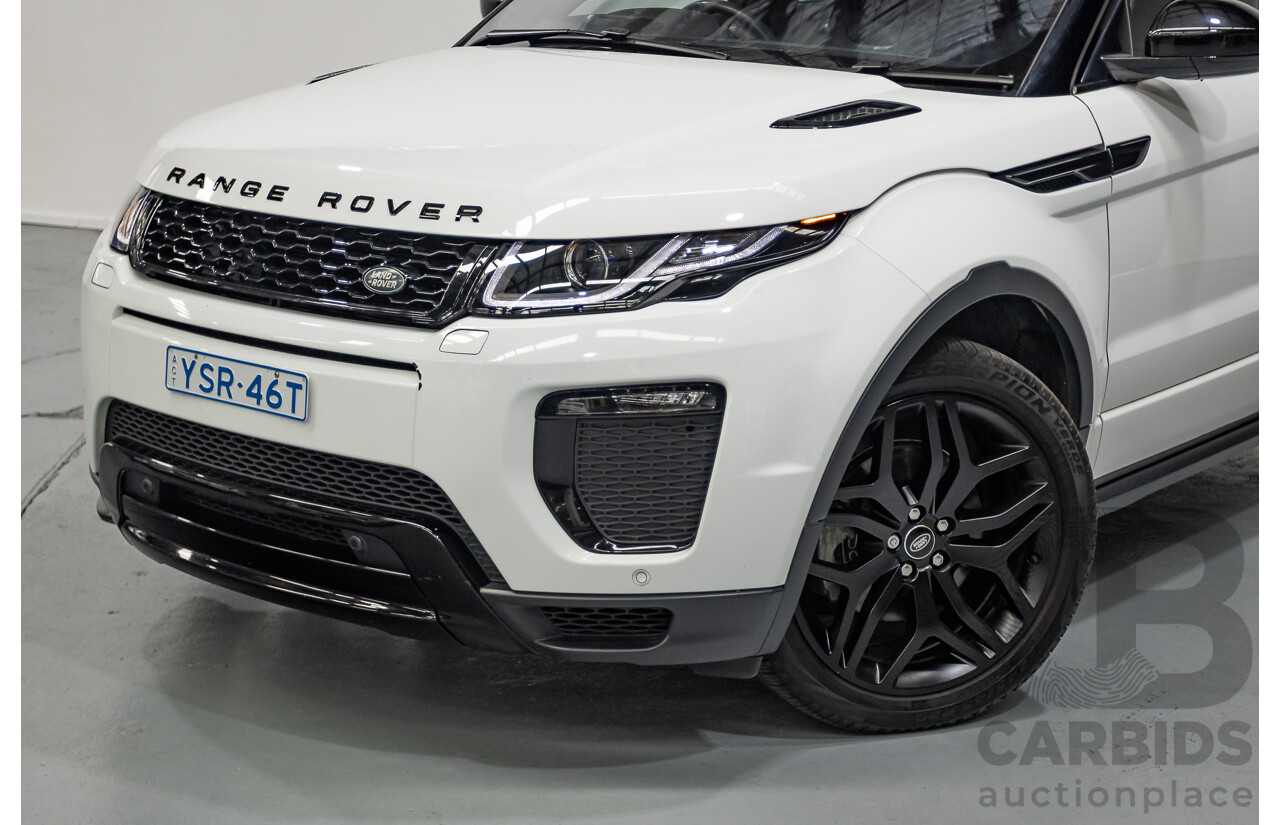 9/2018 Range Rover Evoque TD4 180 HSE Dynamic (AWD) LV MY17 5D Wagon Fuji White Turbo Diesel 2.0L