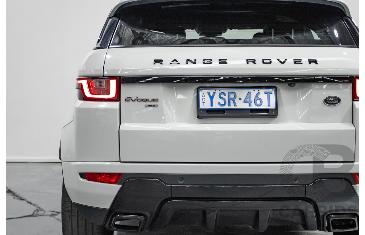 9/2018 Range Rover Evoque TD4 180 HSE Dynamic (AWD) LV MY17 5D Wagon Fuji White Turbo Diesel 2.0L