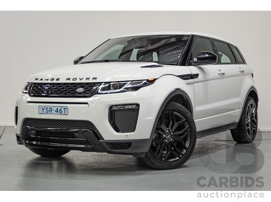 9/2018 Range Rover Evoque TD4 180 HSE Dynamic (AWD) LV MY17 5D Wagon Fuji White Turbo Diesel 2.0L