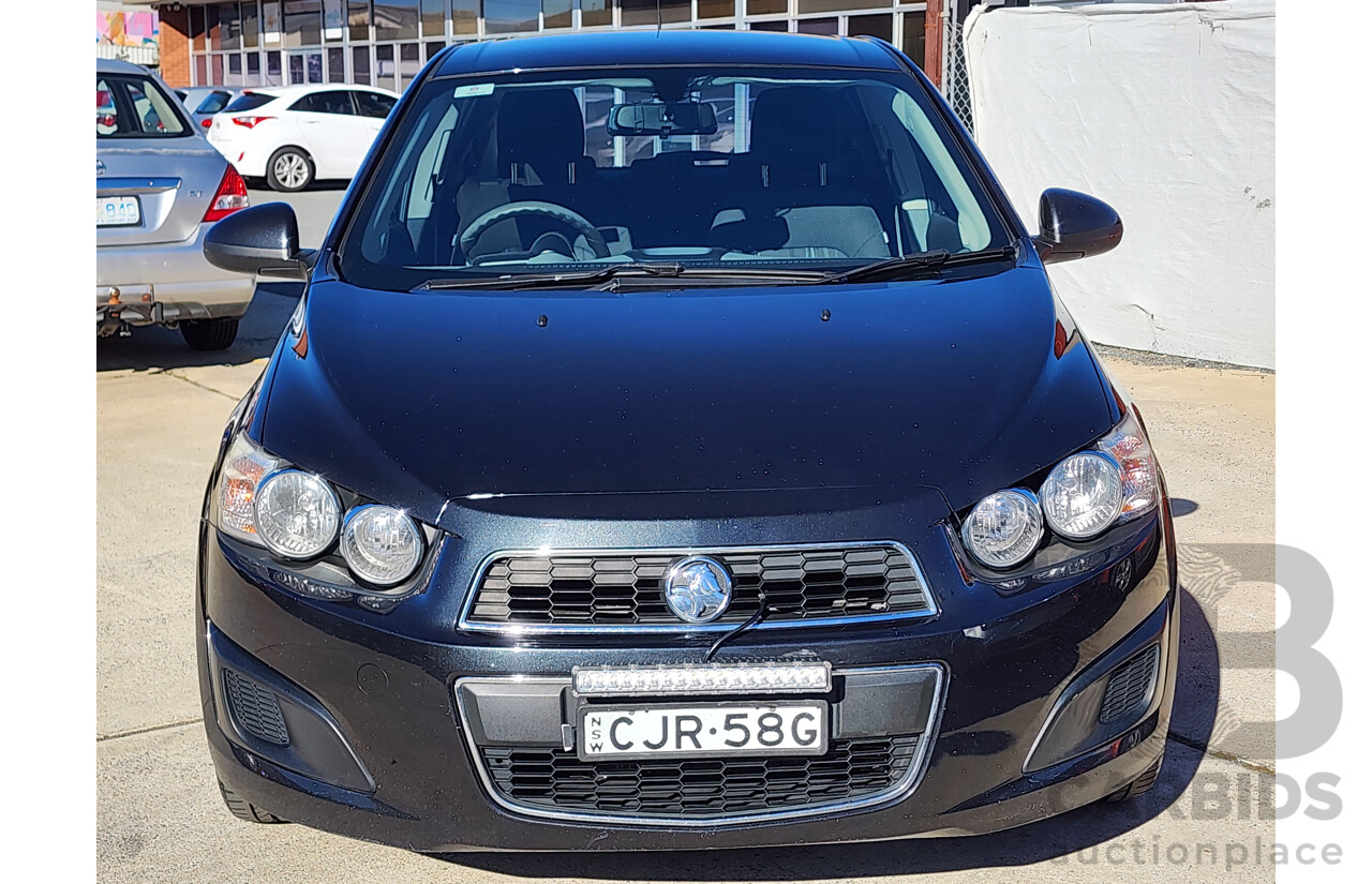 8/2012 Holden Barina  TM 5d Hatchback Black 1.6L