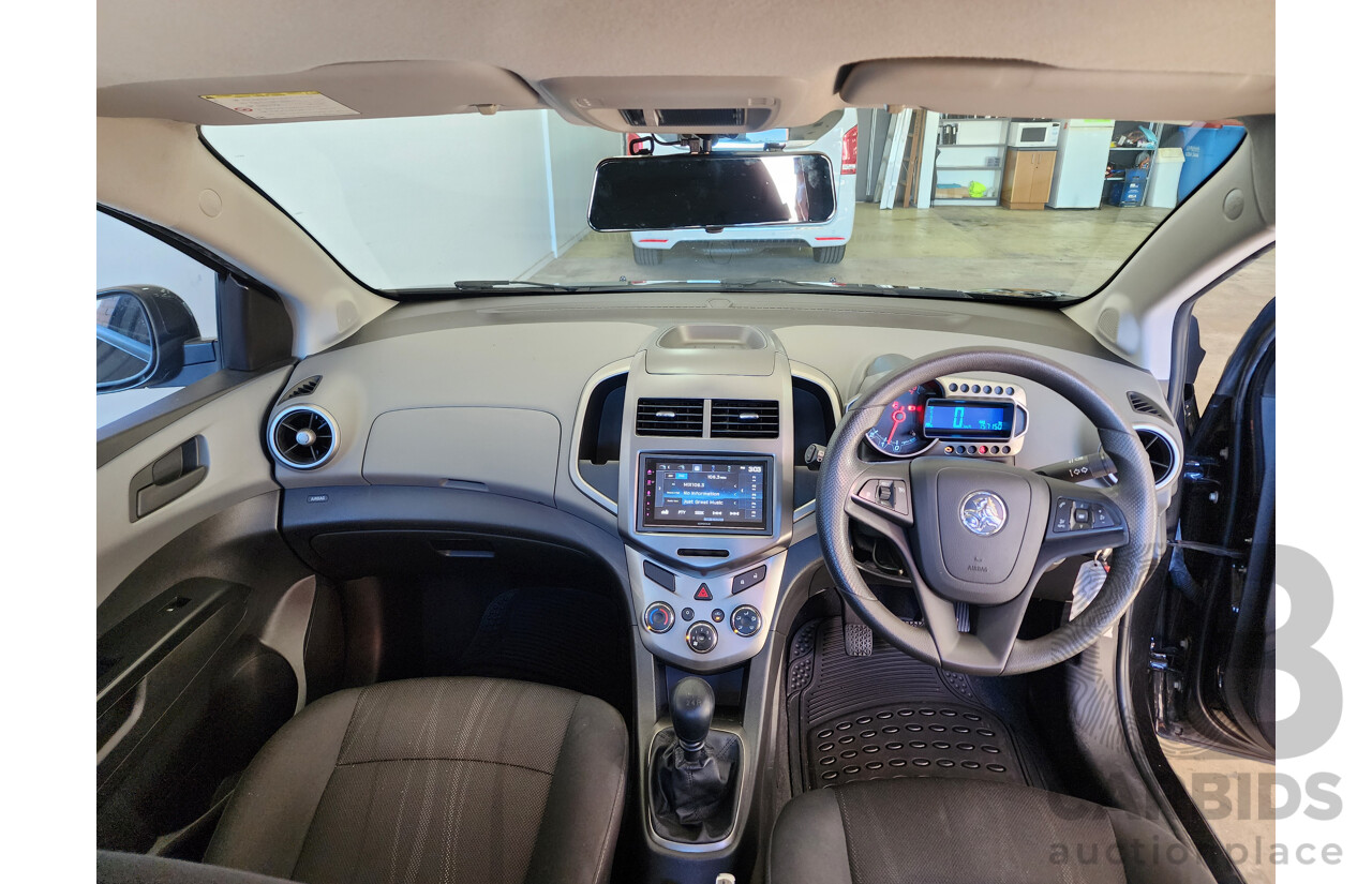 8/2012 Holden Barina  TM 5d Hatchback Black 1.6L