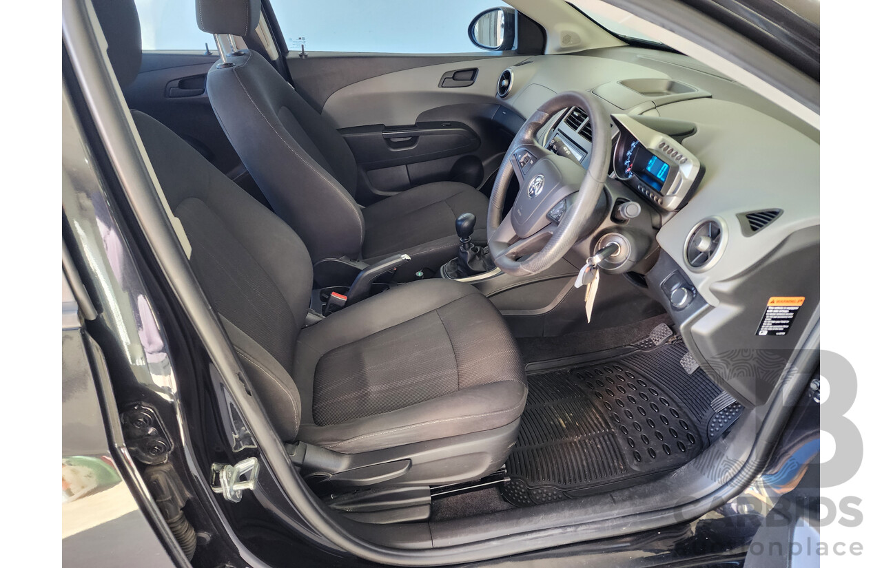 8/2012 Holden Barina  TM 5d Hatchback Black 1.6L