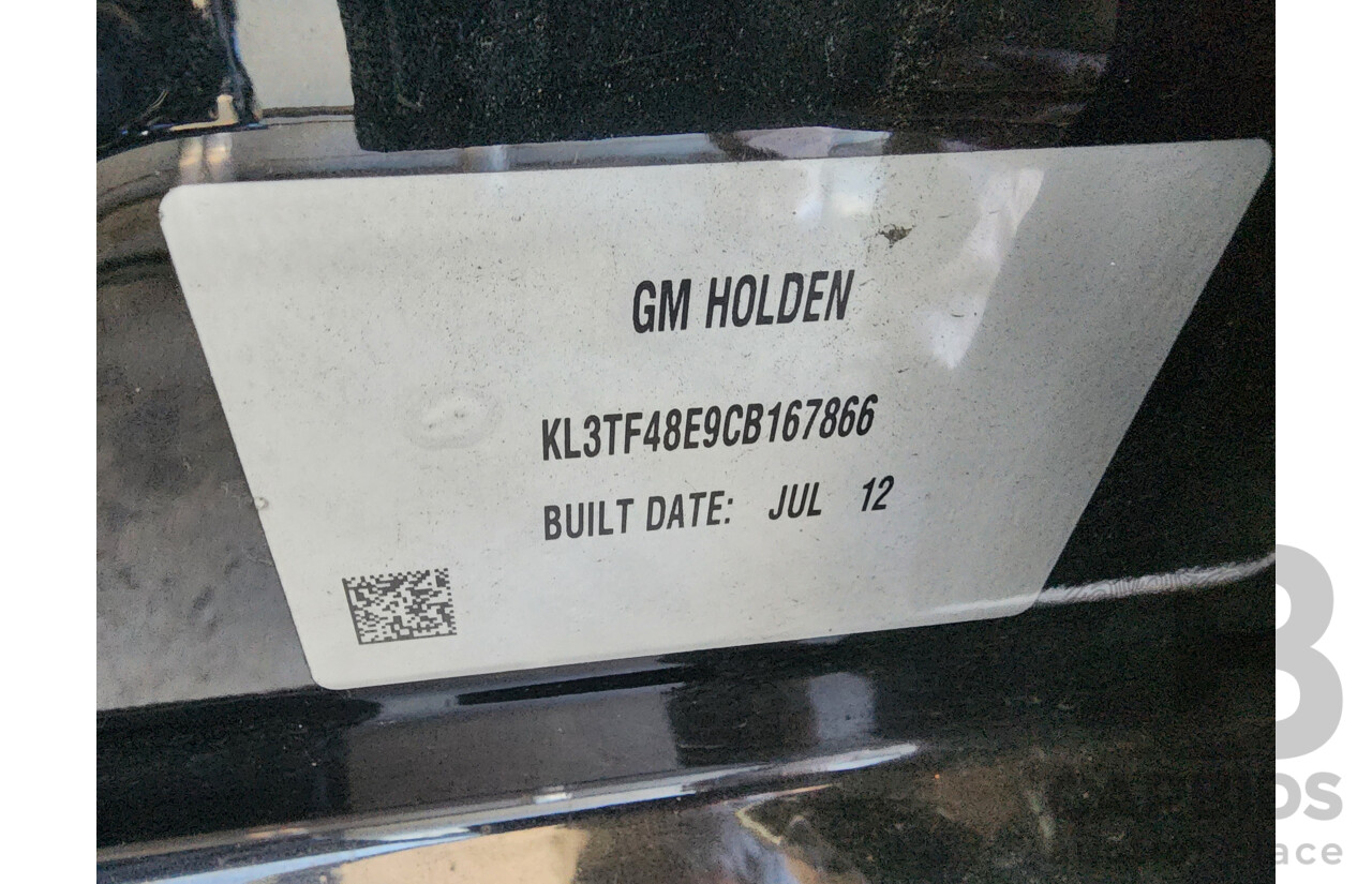 8/2012 Holden Barina  TM 5d Hatchback Black 1.6L