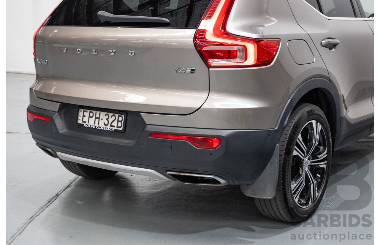 10/2019 Volvo XC40 T4 Inscription (AWD) 536 MY20 4D Wagon Pebble Grey Metallic Turbo 2.0L