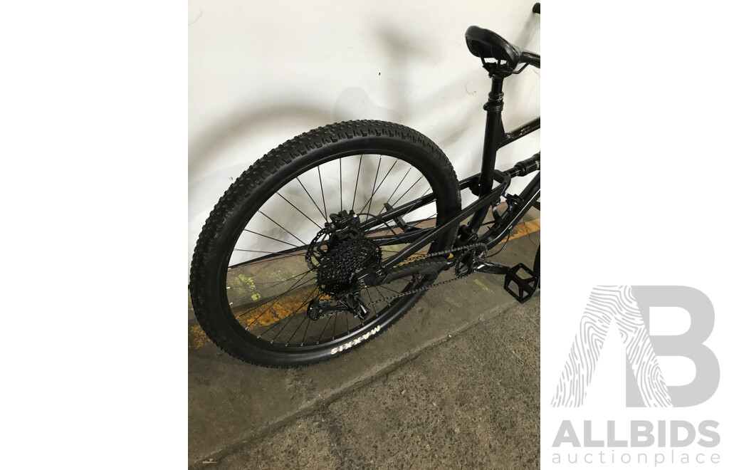 Black Spray Painted 9 Speed Mountain Bike