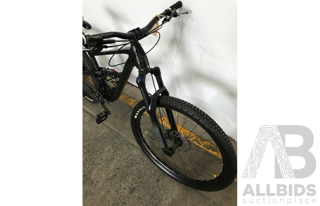 Black Spray Painted 9 Speed Mountain Bike