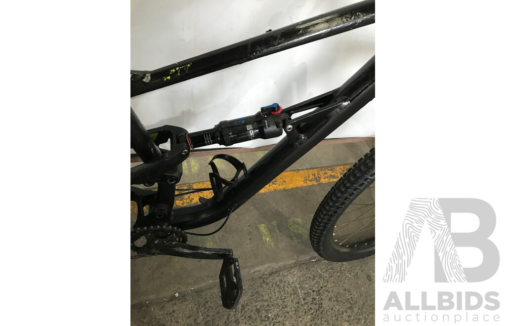 Black Spray Painted 9 Speed Mountain Bike