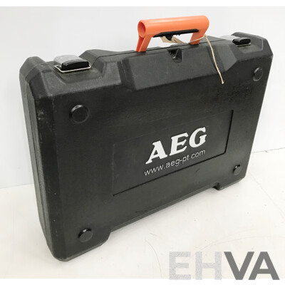 AEG Corded Drill Set with Charger and Batteries