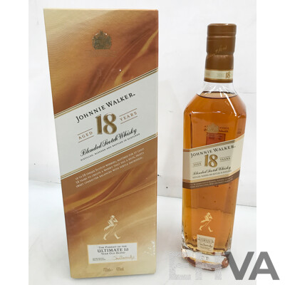 700ml Bottle of Johnnie Walker 18 Year Old Blended Scotch Whisky