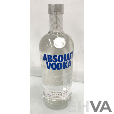 1L Bottle of Absolut Vodka