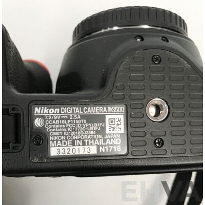 Nikon (D3500) DSLR Camera with NIKKOR 18-55mm and 55-300mm Lenses