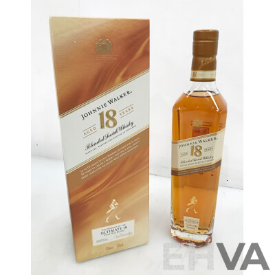 700ml Bottle of Johnnie Walker 18-Year Old Blended Scotch Whisky