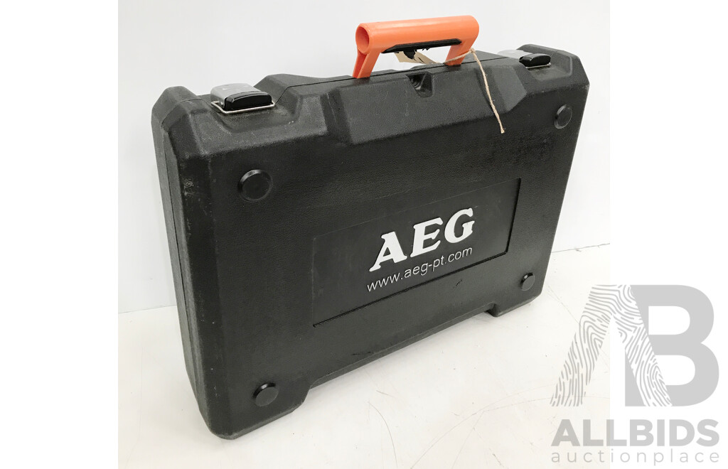 AEG Corded Drill Set with Charger and Batteries