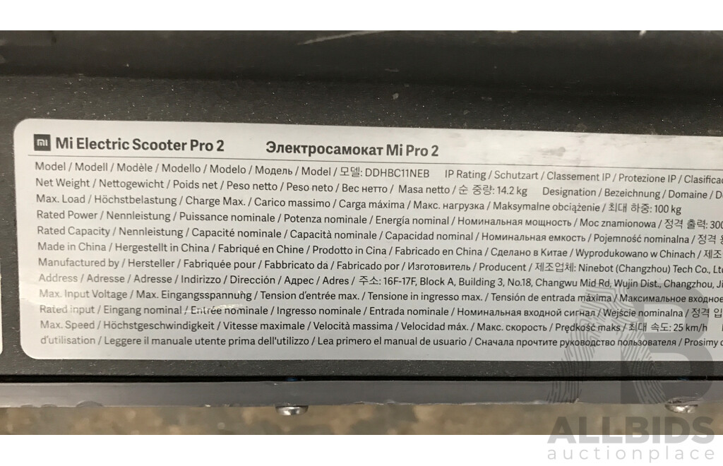 Xiaomi Mi Pro 2 Electric Scooter