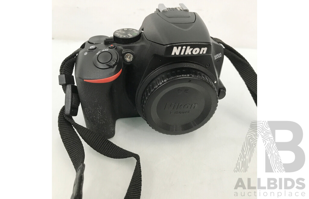 Nikon (D3500) DSLR Camera with NIKKOR 18-55mm and 55-300mm Lenses