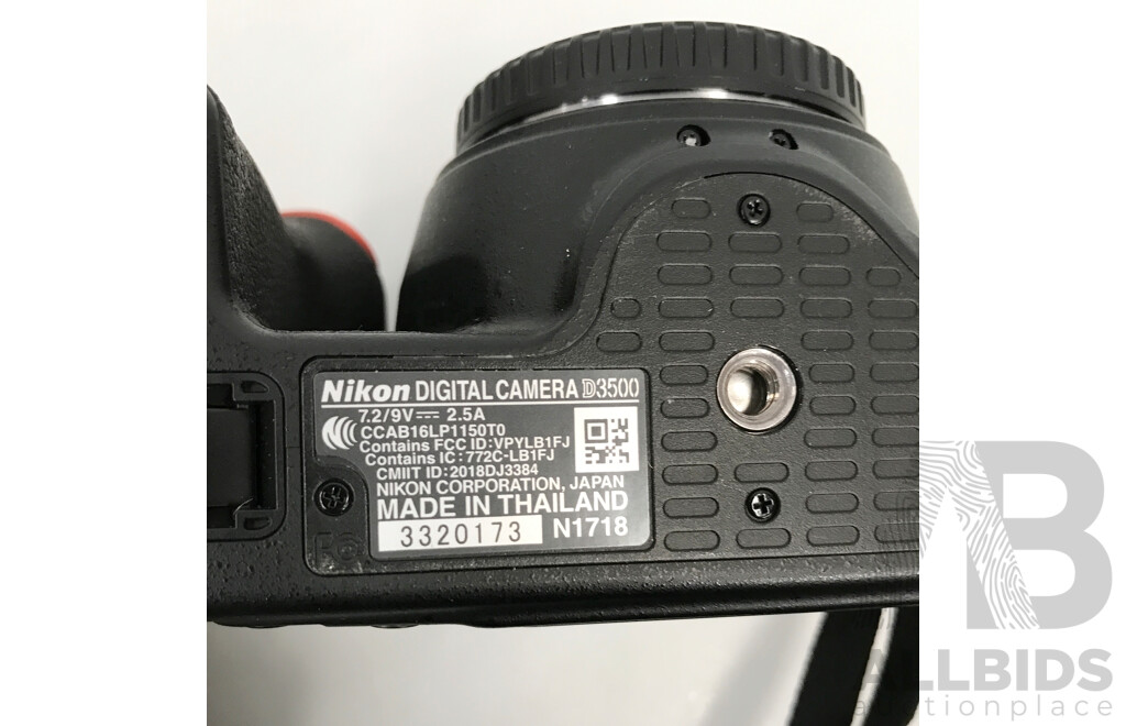 Nikon (D3500) DSLR Camera with NIKKOR 18-55mm and 55-300mm Lenses