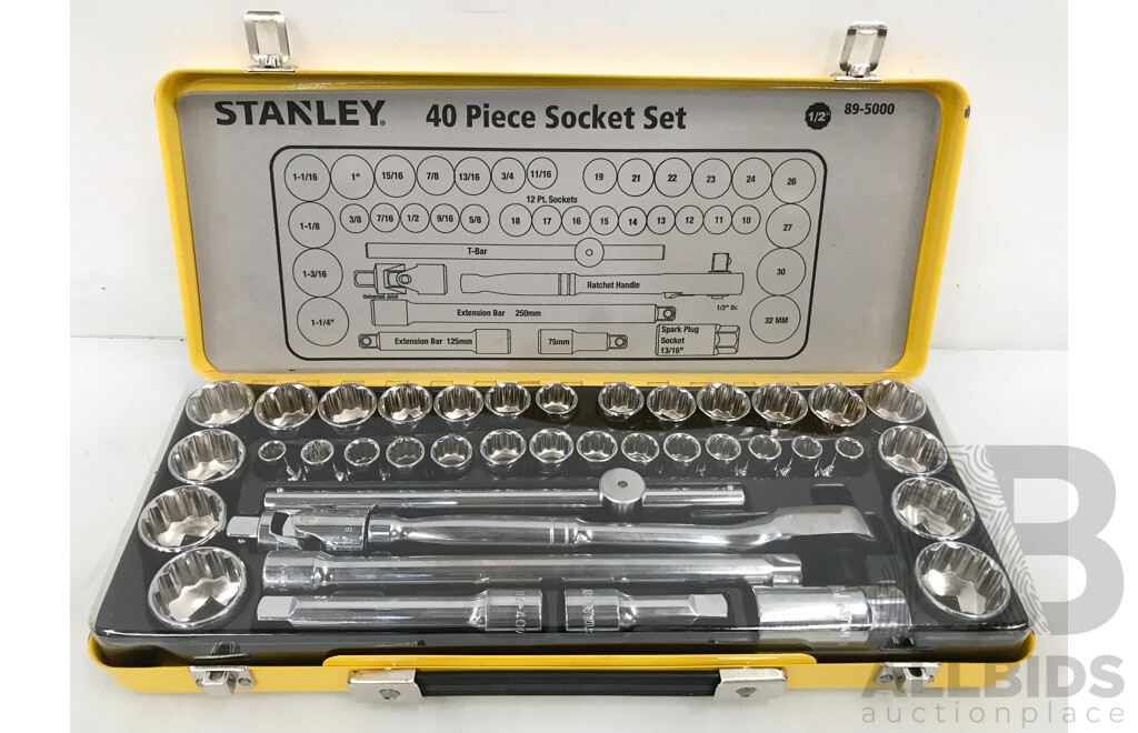 Stanley 40 Piece Socket Set