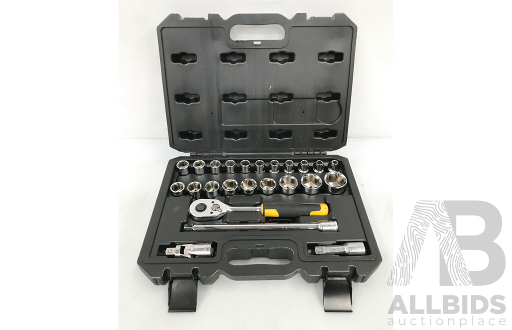 Stanley 24 Piece 1/2 in Hexagon Socket Set