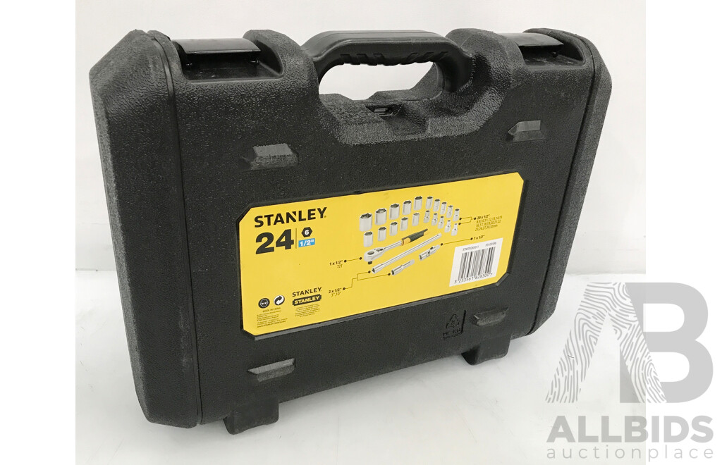 Stanley 24 Piece 1/2 in Hexagon Socket Set