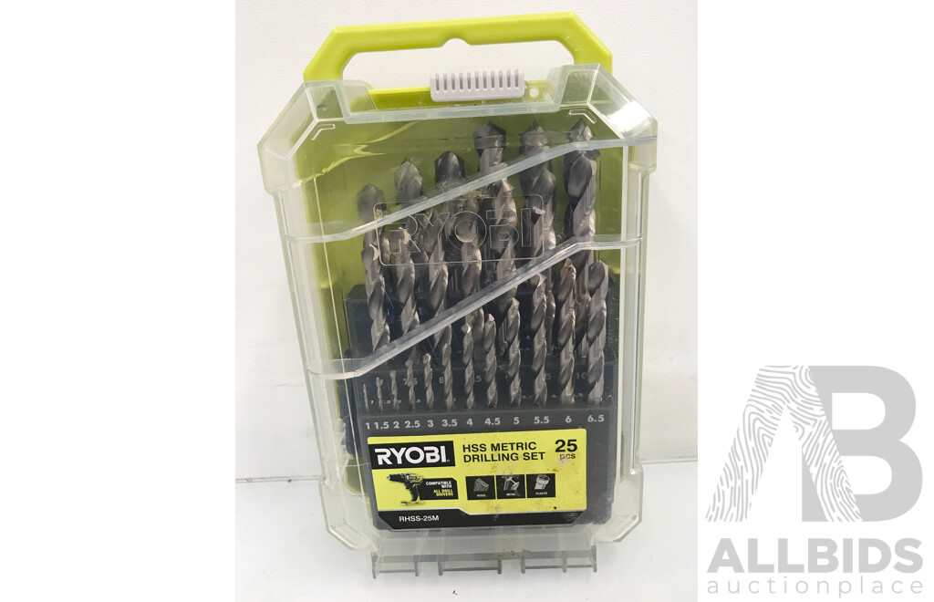 Ryobi 25 Piece HSS Metric Drilling Set