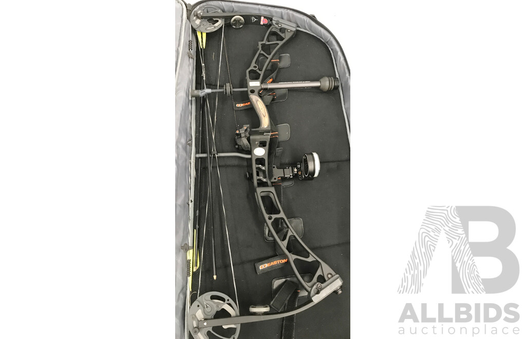Easton Compound Bow with Arrows and Bag