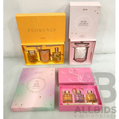 Assorted Dusk Home Fragrance Sets and Other Decorations - Lot of 4
