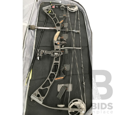 Easton Compound Bow with Arrows and Bag