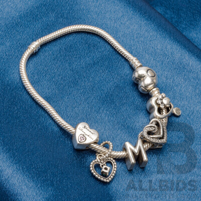 925 Sterling Silver Pandora Bracelet - 27.61gms