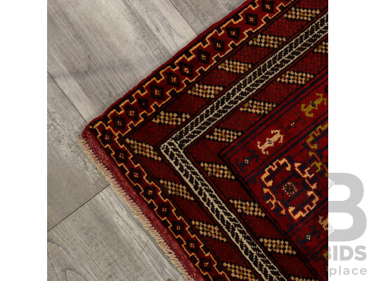 Hand Knotted Afghan Turkmen Rug