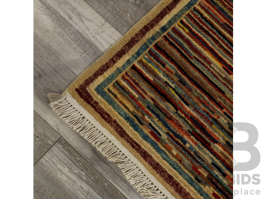 Hand Knotted Multicoloured Gabbeh Rug