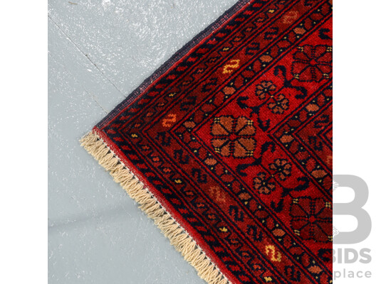Hand Knotted Afghan Rug