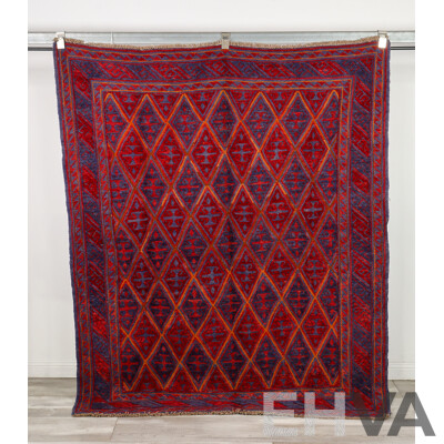 Hand Knotted Wool Mushwani Rug