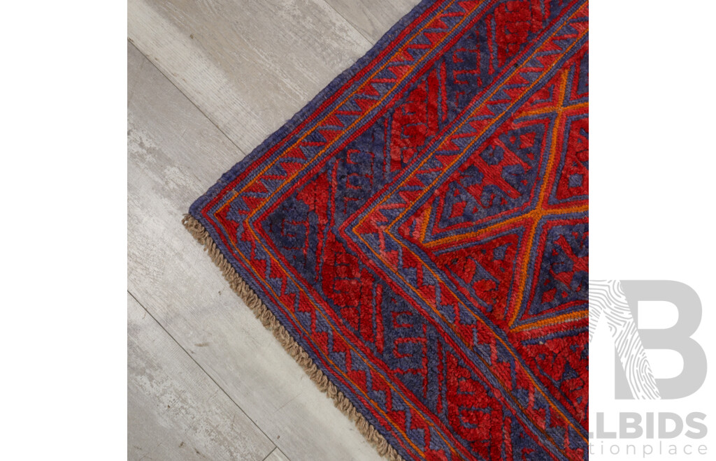 Hand Knotted Wool Mushwani Rug