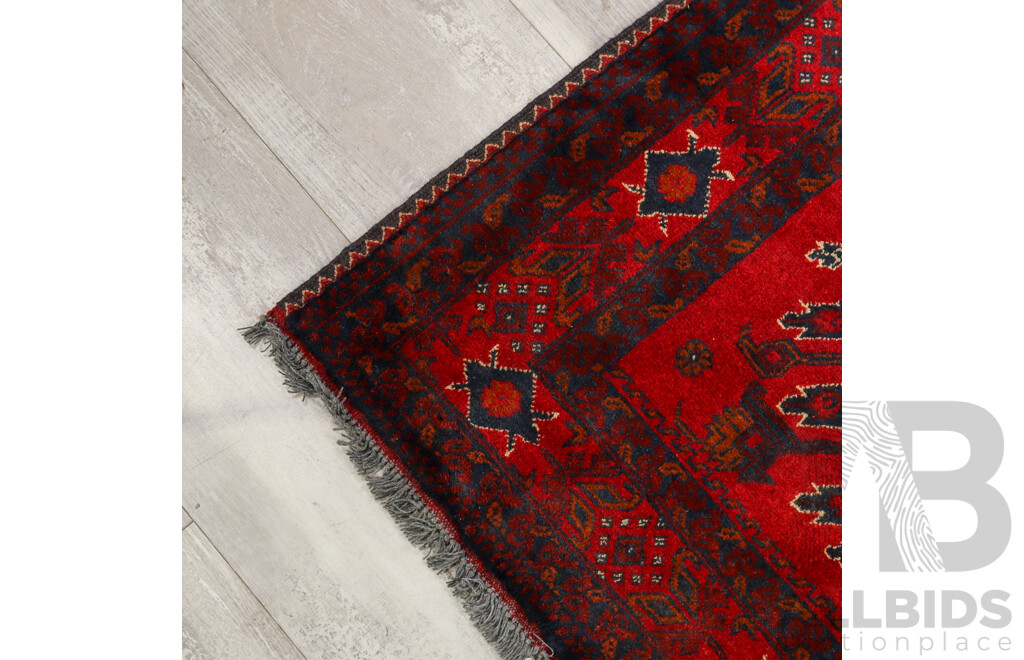 Hand Knotted Afghan Rug