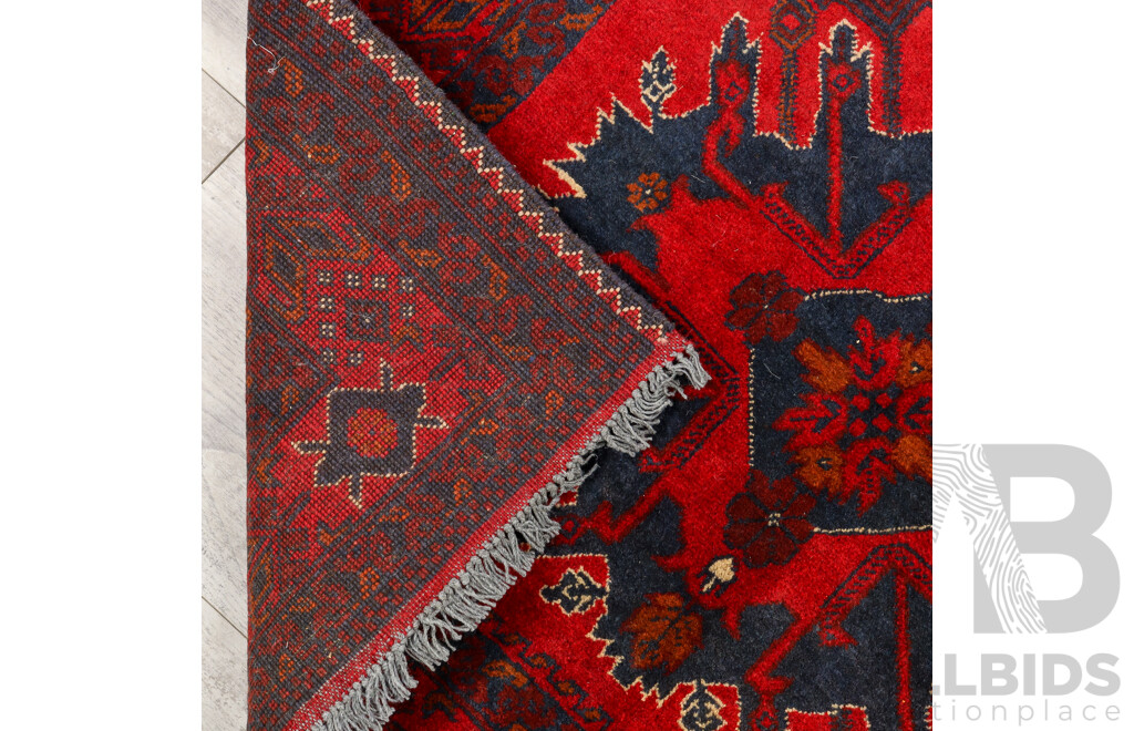 Hand Knotted Afghan Rug