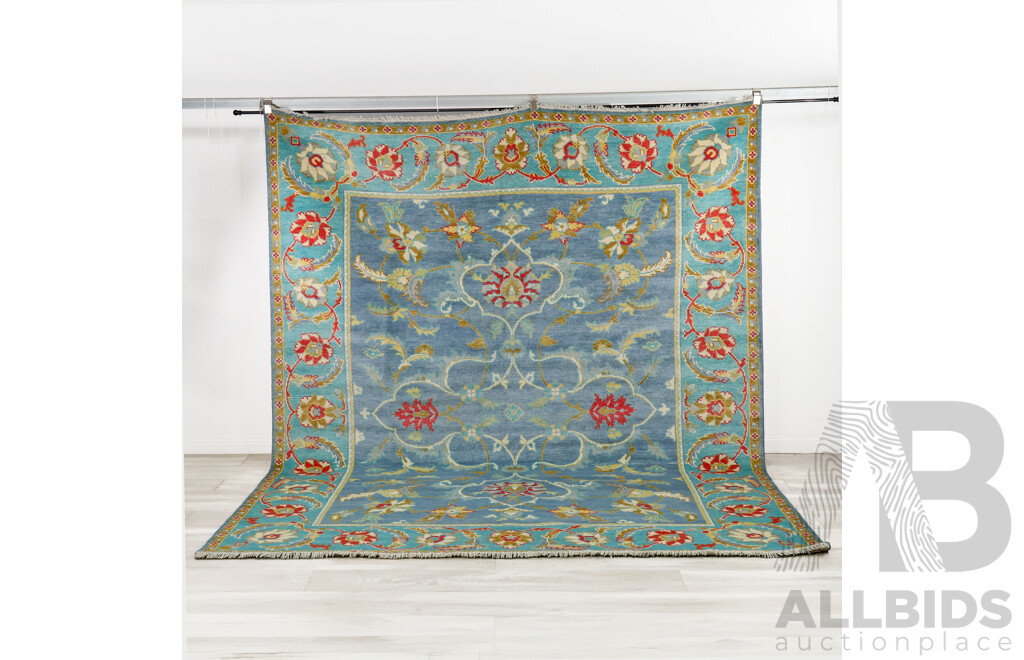 Hand Knotted Oushak Rug