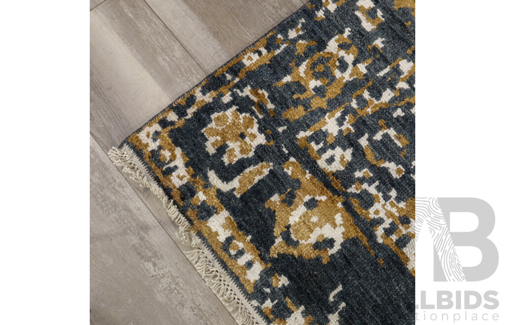 Large Hand Knotted Oushak Rug
